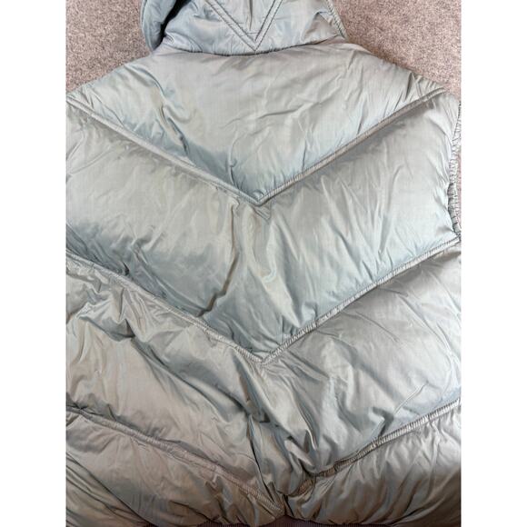 Woolrich Puffer Vest Mens Large Blue Snap Button Insulated Winter Gorpcore - Picture 8 of 8